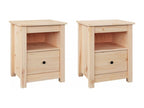 2-piece bedside tables, 40x35x49 cm, solid pine mobenze RCLR07306