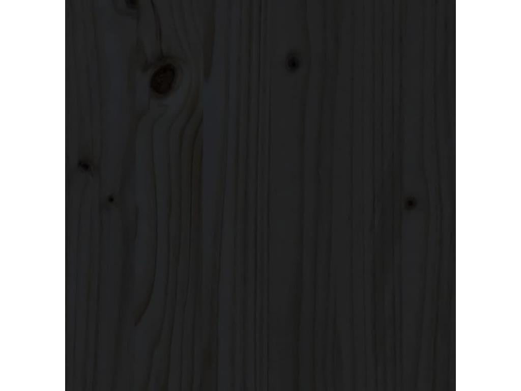 Black children's bed frame 70x140 Mobenze solid pine PCMR67969