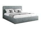 Luxameub 108 Double Grey Bed 180x200 Upholstered Slatted Base to Luxameub 191x212x106cm CAIP64469