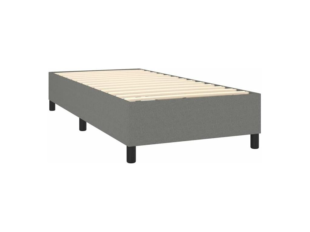 Mobenze bed base with dark grey mattress 90x200 Fabric HNWT84415