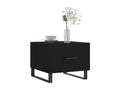 Coffee tables, 2 pcs, black, 50x50x40, engineered wood, COIM87094