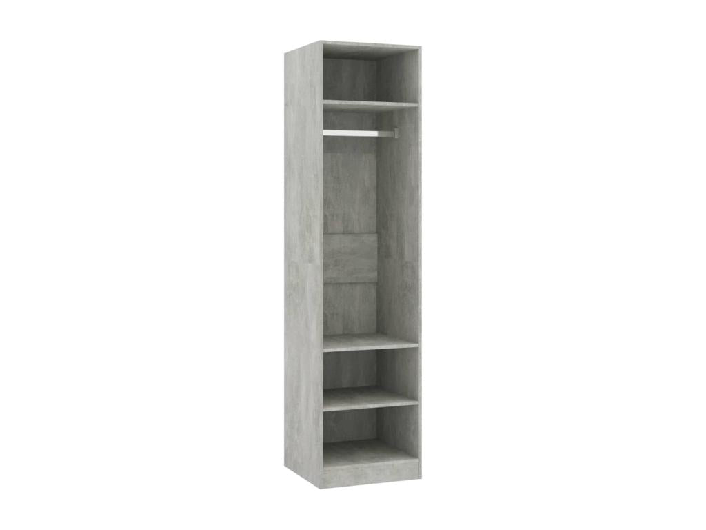 Concrete Grey Wardrobe 50x50x200 cm Engineering Mobenze NRJO99937