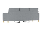 3-seater sofa, light grey, 180 cm, fabric, DLSY17636