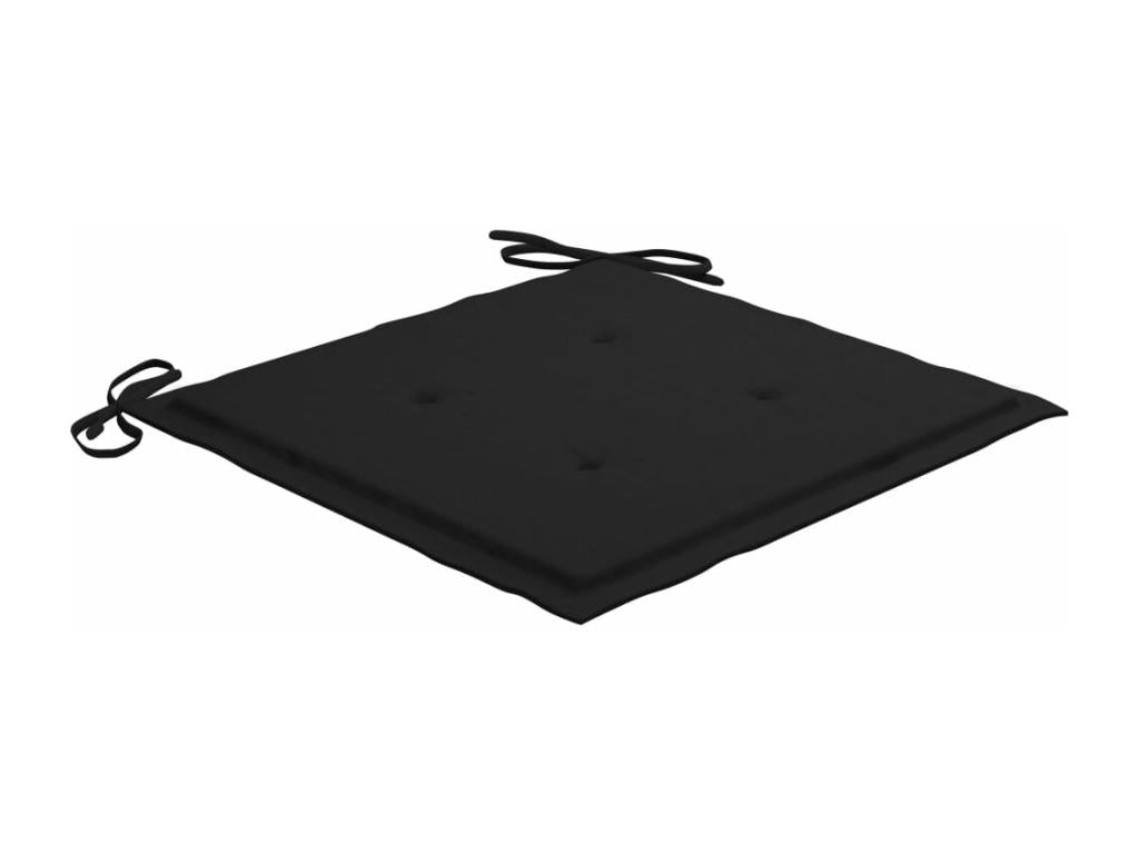 Garden chairs with black cushions, 4 pcs, Mobenze solid teak, BXZV14802