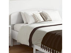 White headboard 120 cm solid pine wood TUKL98738