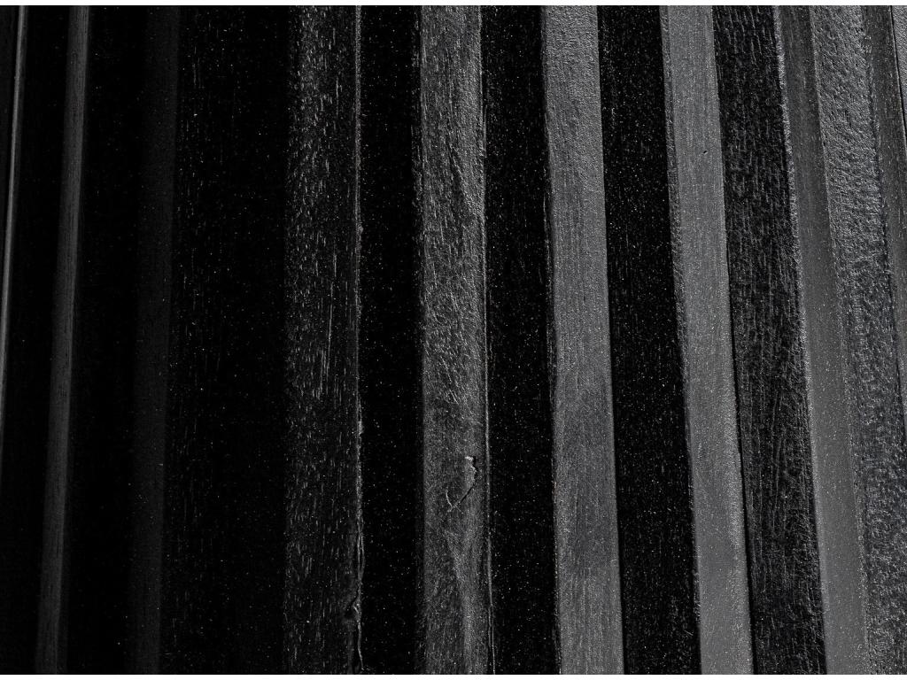 Round side table in solid black mango wood, Mobenze, D 38cm, YXGE25658