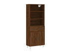 High sideboard, brown oak, 69.5x34x180 cm, engineered Mobenze DOLL85590