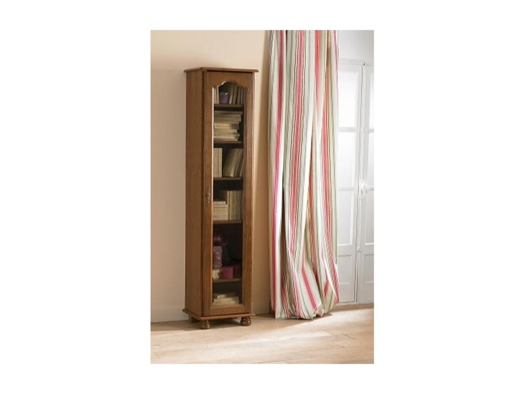 Bookcase 1 Large Glass Door Oak UCSN05122