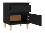 Black bedside table 40x35x50 cm KCLG43487
