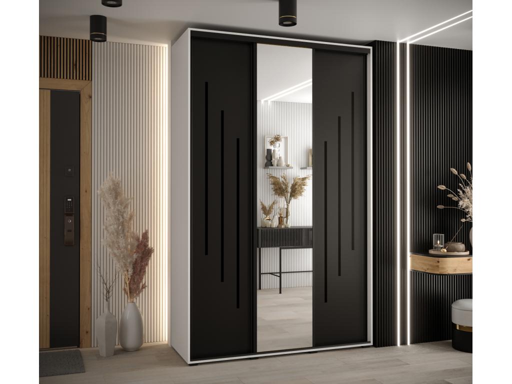 Mobenze 9 Sliding Door Wardrobe 235.2/160/60 3 Doors ZICD90744